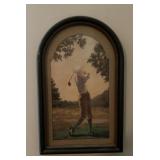 WALL DECOR-"GOLF/MAN"/APPROX. 15"x12"
