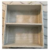 WICKER WALL SHELF-APPROX. 16"x18"