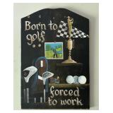 WALL DECOR-"GOLF" THEMED/APPROX. 14"x10"