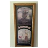 WALL DECOR-"GOLF" THEMED/APPROX. 24"x12"