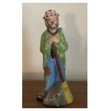 CLOWN FIGURE-APPROX. 8" TALL/"BROOM"