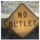 FEDERAL/STATE REGULATORY SIGN-'NO OUTLET'