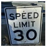 FEDERAL/STATE REGULATORY SIGN-'SPEED LIMIT 30 MPH'