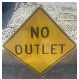 FEDERAL/STATE REGULATORY SIGN-'NO OUTLET'