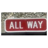 FEDERAL/STATE REGULATORY SIGN-'ALL WAY'