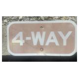 FEDERAL/STATE REGULATORY SIGN-'4~WAY'