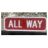 FEDERAL/STATE REGULATORY SIGN-'ALL WAY'