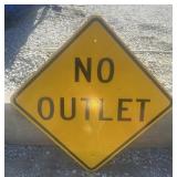 FEDERAL/STATE REGULATORY SIGN-'NO OUTLET'