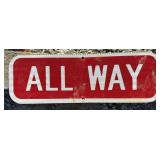 FEDERAL/STATE REGULATORY SIGN-'ALL WAY'