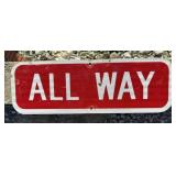 FEDERAL/STATE REGULATORY SIGN-'ALL WAY'