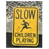 REGULATORY SIGN-'SLOW/CHILDREN AT PLAY'