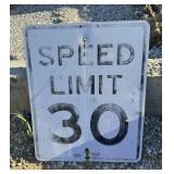 FEDERAL/STATE REGULATORY SIGN-'SPEED LIMIT 30 MPH'