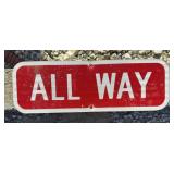 FEDERAL/STATE REGULATORY SIGN-'ALL WAY'