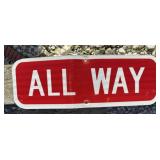 FEDERAL/STATE REGULATORY SIGN-'ALL WAY'