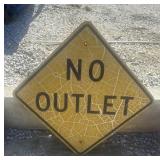 FEDERAL/STATE REGULATORY SIGN-'NO OUTLET'
