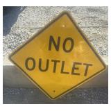 FEDERAL/STATE REGULATORY SIGN-'NO OUTLET'