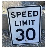 FEDERAL/STATE REGULATORY SIGN-'SPEED LIMIT 30 MPH'