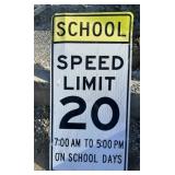 FEDERAL/STATE REGULATORY SIGN-'SPEED LIMIT/SCHOOL'