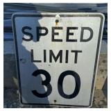 FEDERAL/STATE REGULATORY SIGN-'SPEED LIMIT 30 MPH'