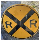 FEDERAL/STATE REGULATORY SIGN-'RAILROAD CROSSING'