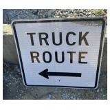 FEDERAL/STATE REGULATORY SIGN-'TRUCK ROUTE'
