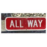 FEDERAL/STATE REGULATORY SIGN-'ALL WAY'