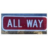 FEDERAL/STATE REGULATORY SIGN-'ALL WAY'