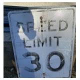 FEDERAL/STATE REGULATORY SIGN-'SPEED LIMIT 30 MPH'