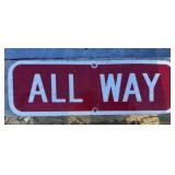 FEDERAL/STATE REGULATORY SIGN-'ALL WAY'