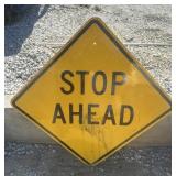 FEDERAL/STATE REGULATORY SIGN-'STOP AHEAD'