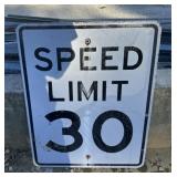 FEDERAL/STATE REGULATORY SIGN-'SPEED LIMIT 30 MPH'