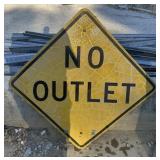 FEDERAL/STATE REGULATORY SIGN-'NO OUTLET'