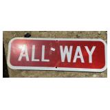 FEDERAL/STATE REGULATORY SIGN-'ALL WAY'