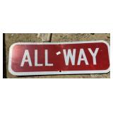 FEDERAL/STATE REGULATORY SIGN-'ALL WAY'