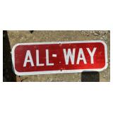 FEDERAL/STATE REGULATORY SIGN-'ALL WAY'