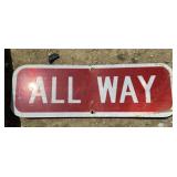 FEDERAL/STATE REGULATORY SIGN-'ALL WAY'