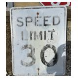 FEDERAL/STATE REGULATORY SIGN-SPEED LIMIT 30 MPH