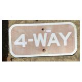 FEDERAL/STATE REGULATORY SIGN-'4~WAY'