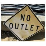 FEDERAL/STATE REGULATORY SIGN-'NO OUTLET'