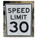 FEDERAL/STATE REGULATORY SIGN-SPEED LIMIT 30 MPH