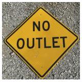 FEDERAL/STATE REGULATORY SIGN-'NO OUTLET'
