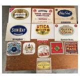 (13)VINTAGE CIGAR BOX LABELS-1920