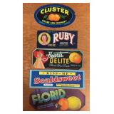 (13)VINTAGE CIGAR BOX LABELS-1920