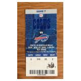 "INDIANAPOLIS COLTS/BUFFALO BILLS" TICKET STUP