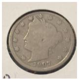 1907 LIBERTY V-NICKEL (GOOD)