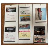(6)VINTAGE "MATCHBOOK COVERS-"SLAESMAN SAMPLES"