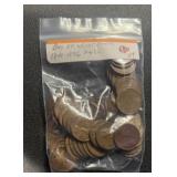 (BAG OF 50) 1940-58-P&D LINCOLN WHEAT BACK CENTS