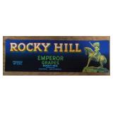 (5 COUNT) VINTAGE CRATE LABEL-"ROCKY HILL"