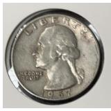 1957-D WASHINGTON QUARTER (90% SILVER)