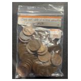 (BAG OF 50) 1940-58-P&D LINCOLN WHEAT BACK CENTS